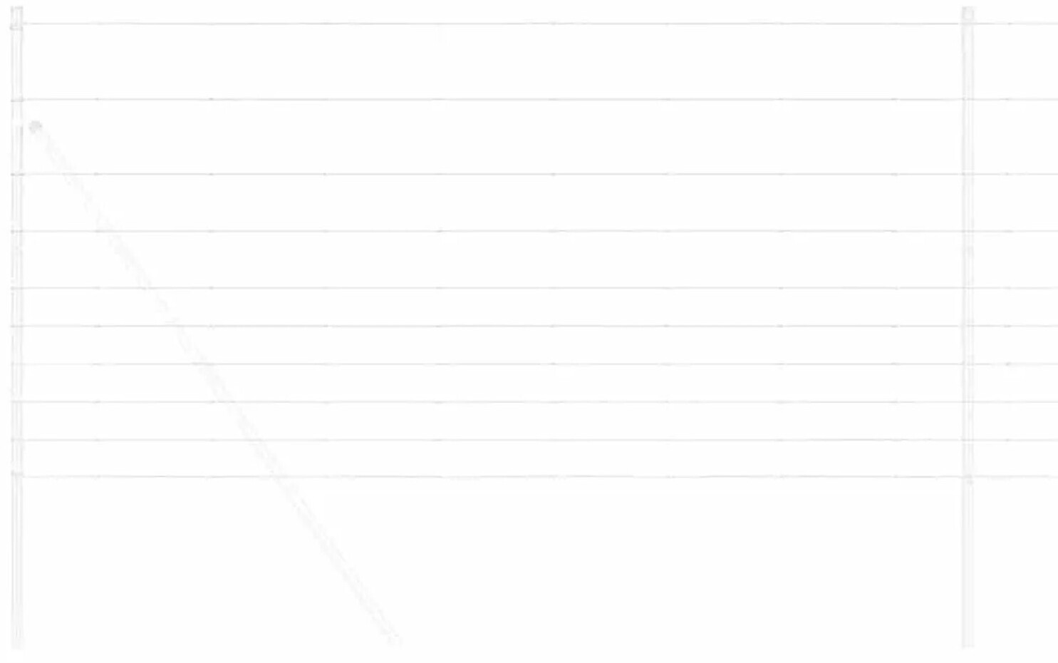 vidaXL vidaXL Silver Field Fence 50 x 1.2 m Galvanized Steel (42005838) - back view