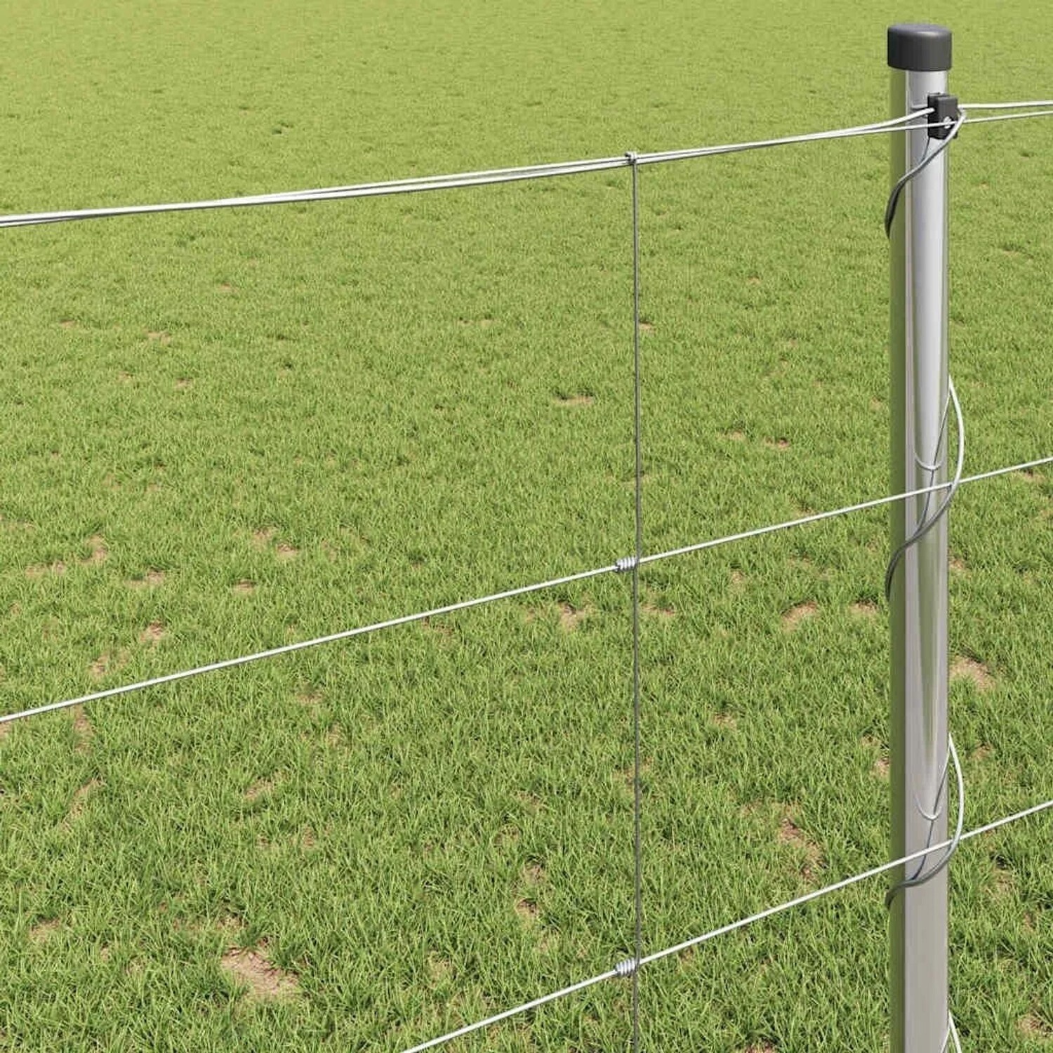 vidaXL vidaXL Silver Field Fence 50 x 1.2 m Galvanized Steel (42005838) - detail view