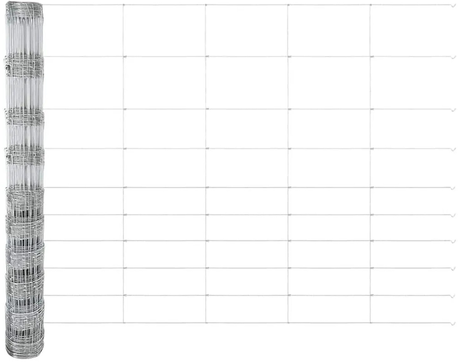 vidaXL vidaXL Silver Field Fence 50 x 1.2 m Galvanized Steel (42005838) - alternate view