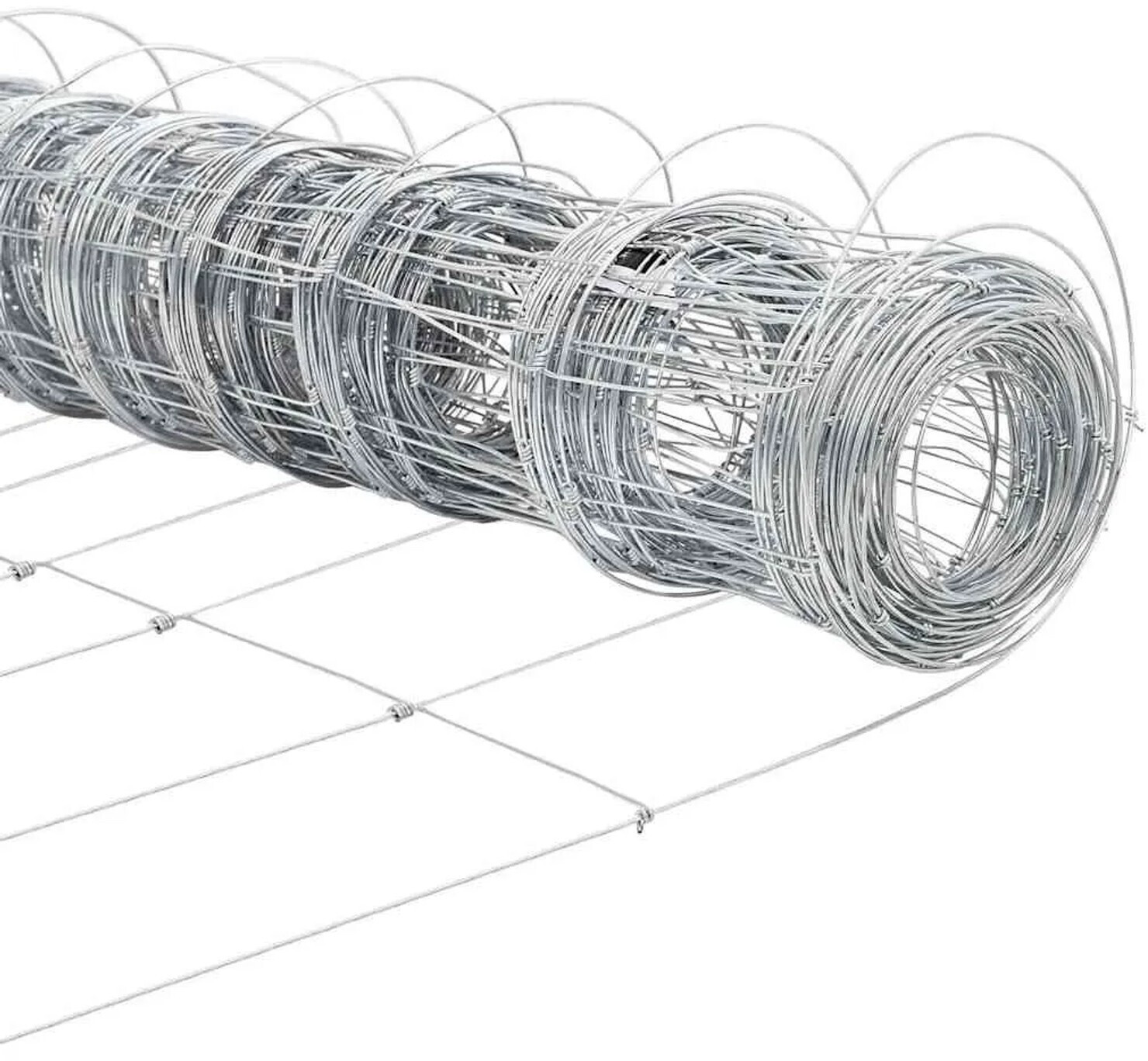 vidaXL vidaXL Silver Field Fence 50 x 1.2 m Galvanized Steel (42005838) - view 8