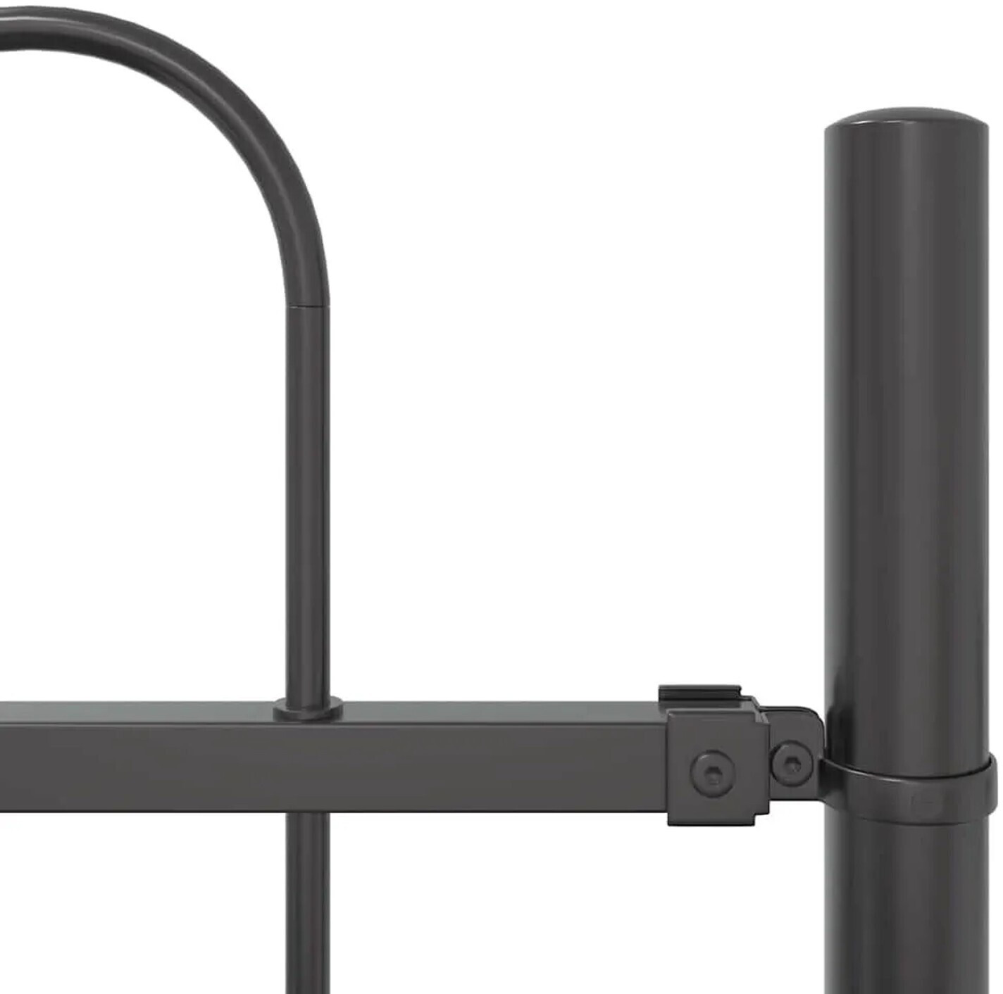 vidaXL vidaXL Garden Fence Gray 1.7 x 0.6 m Powder-Coated Steel (42003873) - alternate view