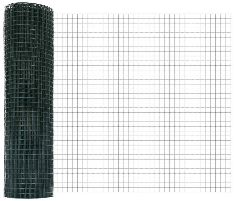 vidaXL Geschweißter Drahtzaun Grün 0,4 x 10 m (42005018)