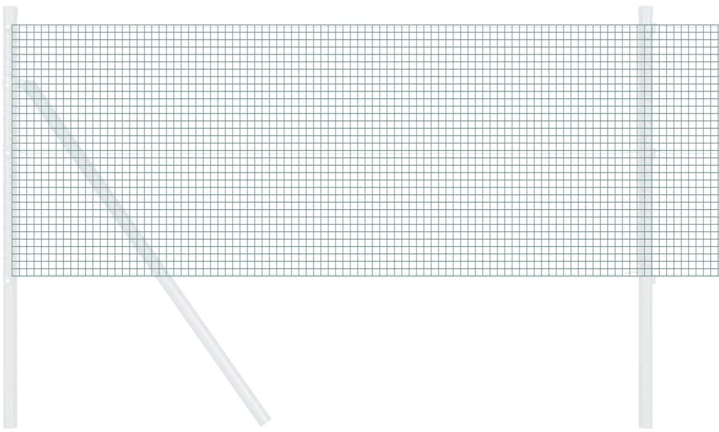 vidaXL vidaXL Welded Wire Fence Green 0.6 x 10 m (42005028) - back view