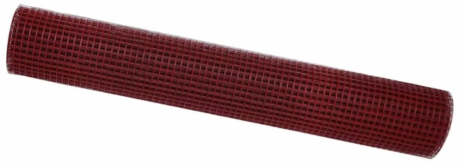 vidaXL Geschweißter Drahtzaun Rot 1,5 x 10 m (42005314)