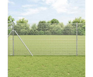 vidaXL Geschweißter Drahtzaun Silber 1,2 x 10 m (42004893)