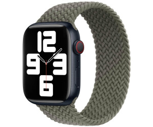Apple Geflochtenes Solo Loop 42mm Olive Größe 4