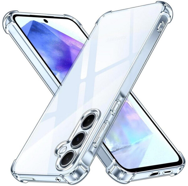 Coolgadget Hülle für Samsung Galaxy A55 5G Schutzhülle Anti Shock Handy Case Transparent Cover