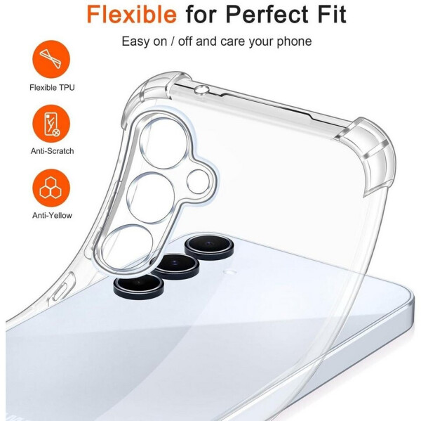 Coolgadget Hülle für Samsung Galaxy A55 5G Schutzhülle Anti Shock Handy Case Transparent Cover, Bild 5
