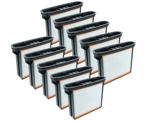 vhbw 10x Flachfaltenfilter F8 Ersatz für Starmix FKP 4300 für Industriestaubsauger Nass-/Trockensauger Staubsauger