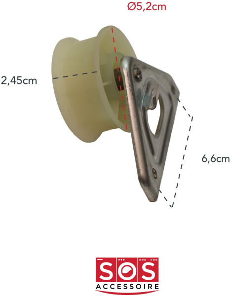 Indesit Ersatzteil Spannrolle für Wäschetrockner - - ariston hotpoint whirlpool, bauknecht, 2I marchi, Bild 2