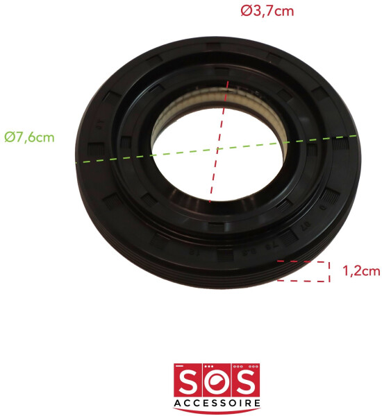 Daewoo Ersatzteil sos Accessoire Joint de roulement n° K125 pour Lave-linge 4036ER2004A lg - - lg, Bild 2