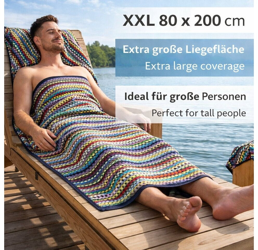 Betz Badetuch XXL KARO BUNT 200x80 cm (2-tlg.) ab 42,50 € (Oktober 2026)