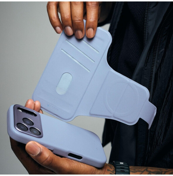 Decoded Silicone Detachable Wallet Case iPhone 17 Pro Max Blue, Bild 5