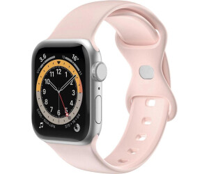 Celly Silicone strap compatible with 44mm watch (WBANDSIL44BPS77191009) pink