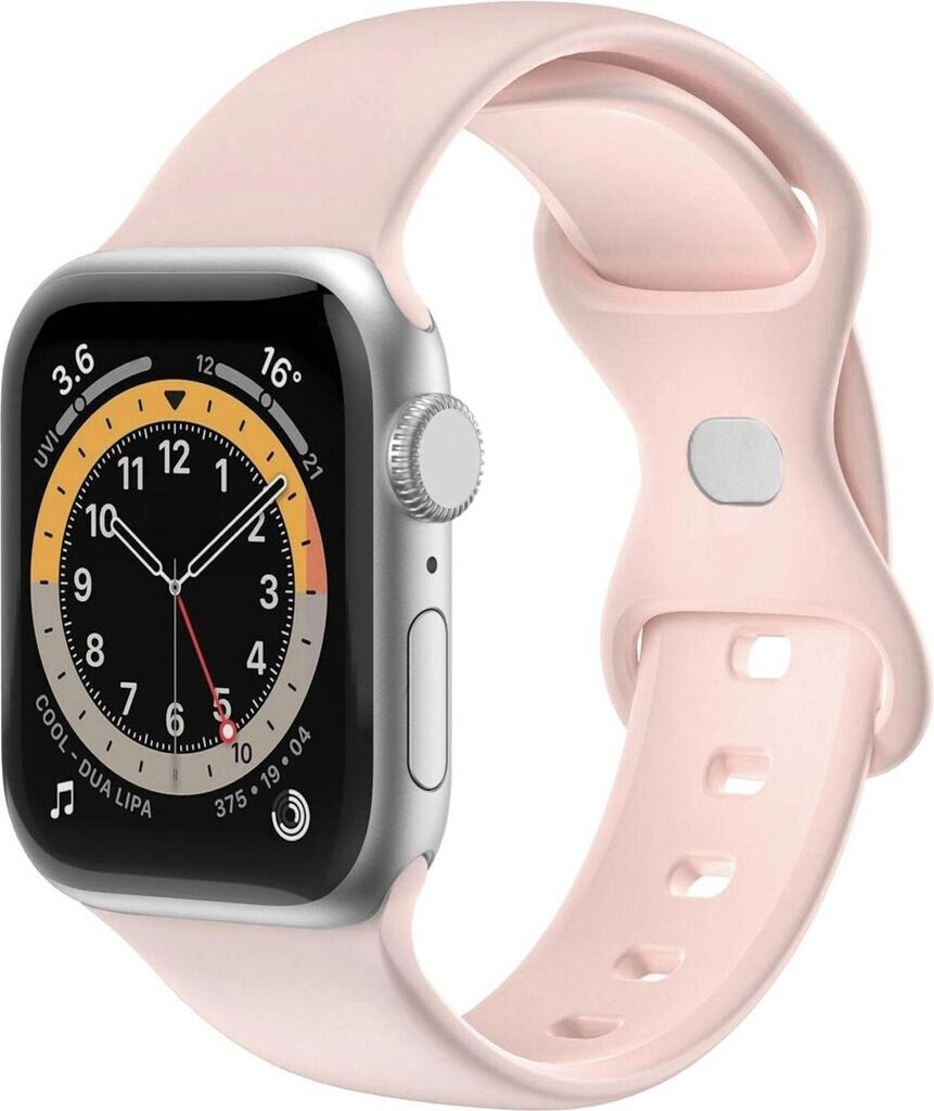 Celly Silicone strap compatible with 44mm watch (WBANDSIL44BPS77191009) pink