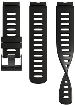 Suunto Silicone strap compatible with sports watch, 22 mm black (SS051007000)