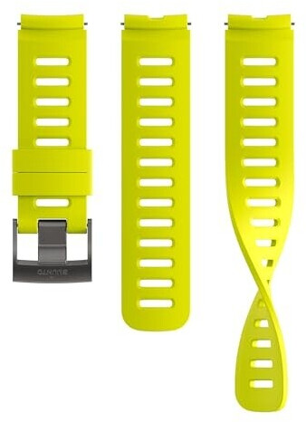 Suunto Silicone strap compatible with sports watch, 22 mm lemon yellow (SS051009000)