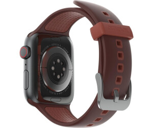 OtterBox Silicone strap compatible with Apple Watch 44, 45, 46 mm brown/red (77-96890)