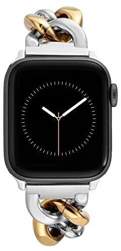 Anne Klein Chain strap compatible with Apple Watch 42, 44, 45, ultra bi-color (WK/1016GPTT384041)