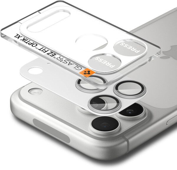 Spigen Glass tR EZ Fit Optik Pro XL 1 Pack Silver iPhone 17 Pro Max, Bild 16