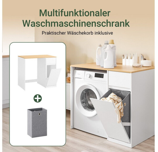 SoBuy Waschmaschinenumbauschrank BZR217-WN, Bild 3