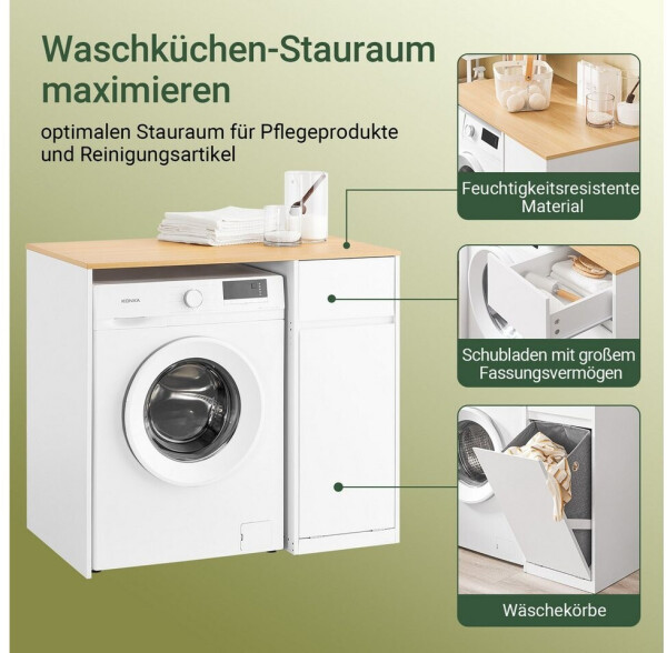 SoBuy Waschmaschinenumbauschrank BZR217-WN, Bild 4