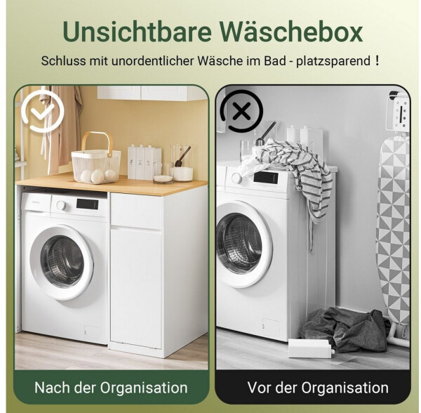 SoBuy Waschmaschinenumbauschrank BZR217-WN, Bild 5