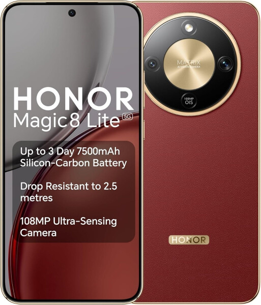 Honor Magic8 Lite 256GB Reddish Brown, Bild 8