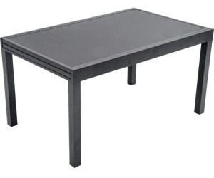 Garden Place Eve 140/280 x 90 x 75 cm glass/aluminium anthracite