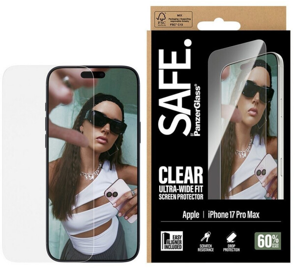 PanzerGlass Screen Protector iPhone 17 Pro Max | Ultra-Wide Fit w. EasyAligner, Bild 2
