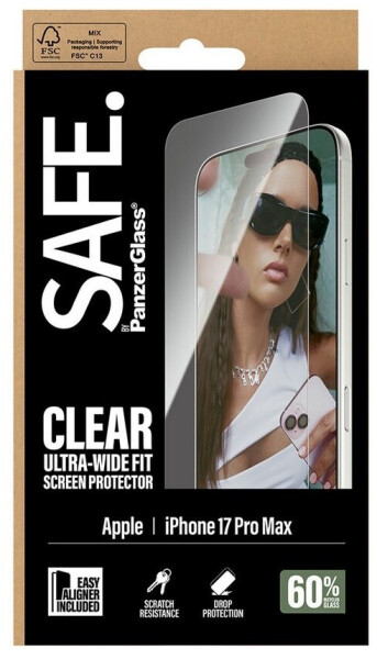 PanzerGlass Screen Protector iPhone 17 Pro Max | Ultra-Wide Fit w. EasyAligner, Bild 3