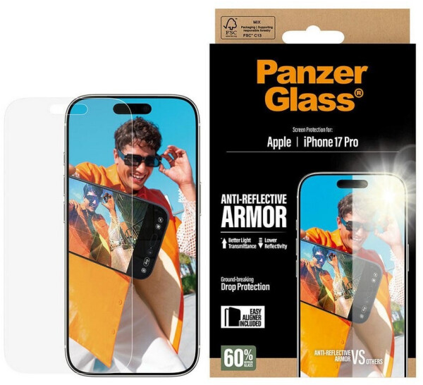 PanzerGlass Anti-Reflective Armor Screen Protector iPhone 17 Pro w. EasyAligner, Bild 2
