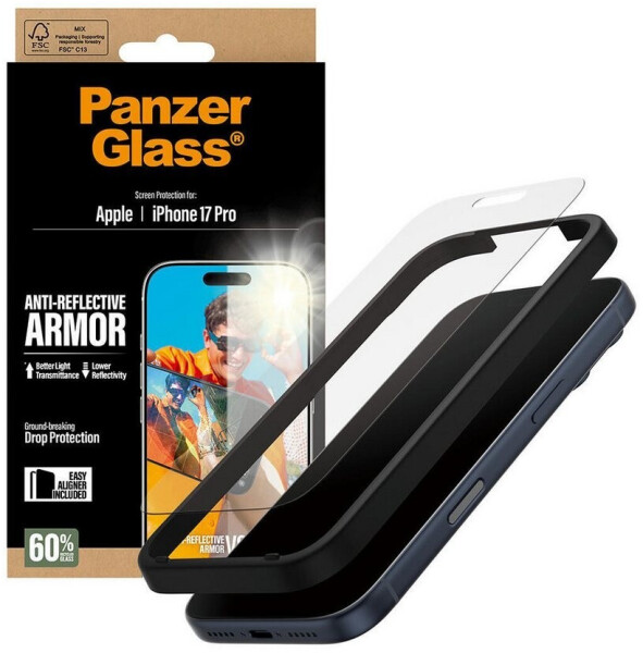 PanzerGlass Anti-Reflective Armor Screen Protector iPhone 17 Pro w. EasyAligner, Bild 5