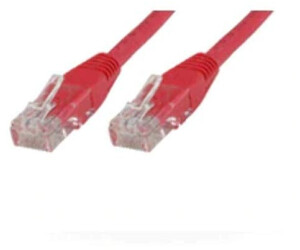 MicroConnect RJ-45 (M) zu RJ-45 (M) - 30cm UTP CAT 5e Rot (UTP5003R)