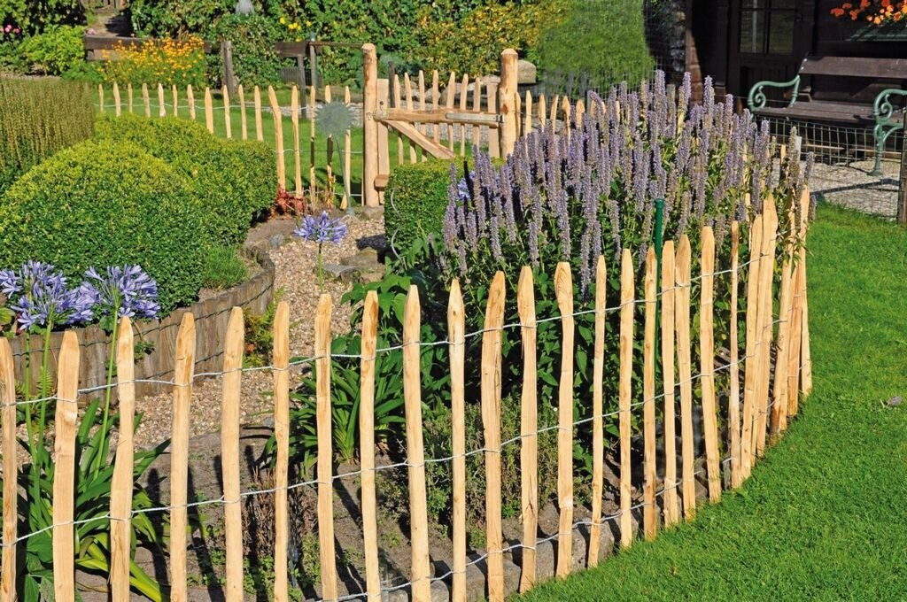 T&J T&J Staketen Rollzaun Rollo 4-8 cm 500 x 175 cm Holz - detail view