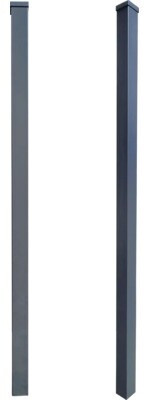 Floraworld Floraworld Zaunpfosten 160 cm 6,3 cm Anthrazit Aluminium Zum Einbetonieren - Product image 1 of 2
