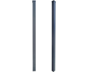 Floraworld Zaunpfosten 160 cm 7,6 cm Anthrazit Aluminium Zum Einbetonieren