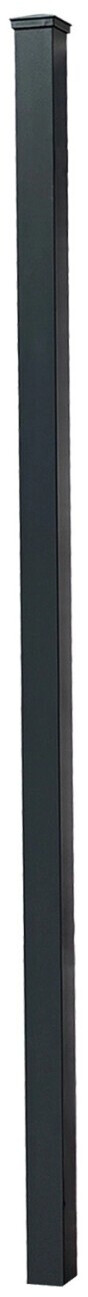Floraworld Floraworld Zaunpfosten 160 cm 7,6 cm Anthrazit Aluminium Zum Einbetonieren - back view