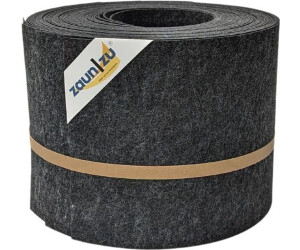 zaun|zu Sichtschutzstreifen Design Schwarzgrau 2,55 m x 19 cm x 0,2 cm Schwarzgrau 10 Stk.