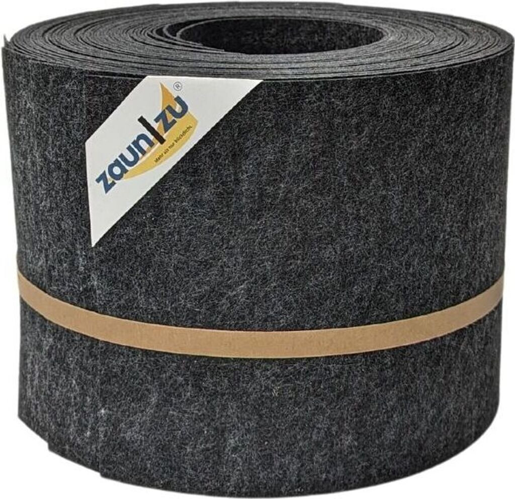 zaun|zu Sichtschutzstreifen Design Schwarzgrau 2,55 m x 19 cm x 0,2 cm Schwarzgrau 10 Stk.