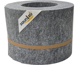 zaun|zu Sichtschutzstreifen Design Hellgrau 2,55 m x 19 cm x 0,2 cm Hellgrau 10 Stk.