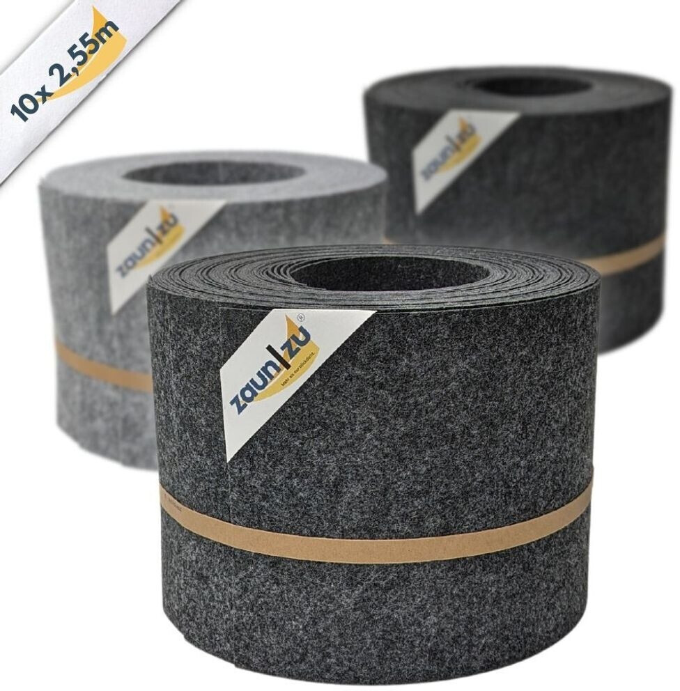 zaun|zu zaun|zu Sichtschutzstreifen Design Hellgrau 2,55 m x 19 cm x 0,2 cm Hellgrau 10 Stk. - view 12