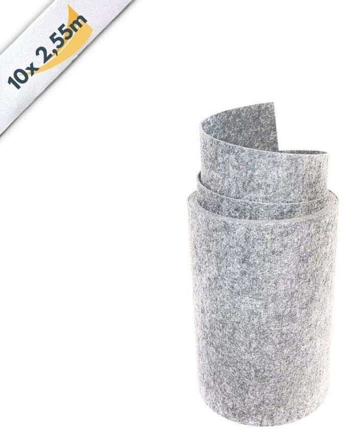 zaun|zu zaun|zu Sichtschutzstreifen Design Hellgrau 2,55 m x 19 cm x 0,2 cm Hellgrau 10 Stk. - view 7