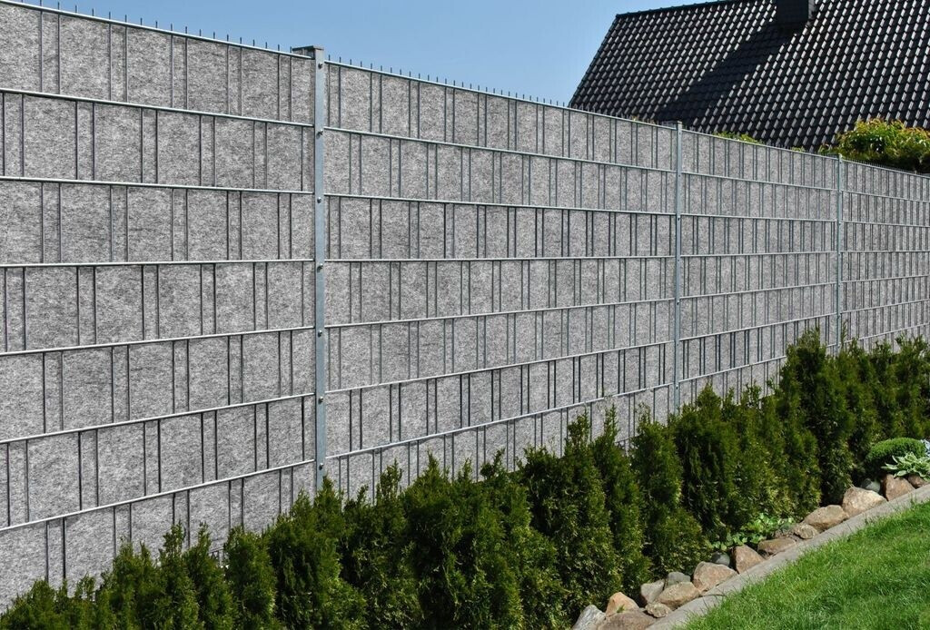 zaun|zu zaun|zu Sichtschutzstreifen Design Hellgrau 2,55 m x 19 cm x 0,2 cm Hellgrau 10 Stk. - view 8