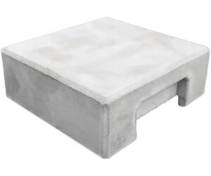 Beckers Betonzaun Pfostenkappe Klassik 14 x 5 cm Beton für Zwischenpfosten der Klassik-Serie