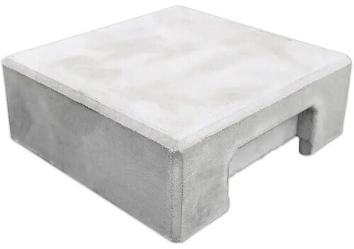 Beckers Betonzaun Pfostenkappe Klassik 14 x 5 cm Beton für Zwischenpfosten der Klassik-Serie