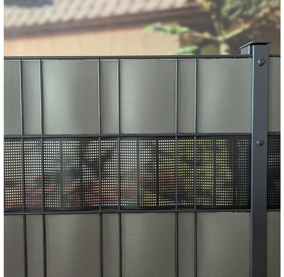 zaun|zu zaun|zu Sichtschutzstreifen Polyal Eco Gelocht 30 % 26 m x 19 cm x 0,1 cm Salbei - view 7