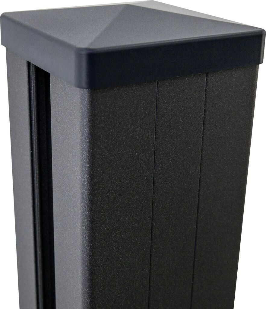 GroJa GroJa mix-it Zaunpfosten 100 cm 70 mm Anthrazit Aluminium - side view