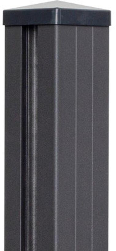 GroJa GroJa mix-it Torpfosten 240 cm 90 mm Anthrazit Aluminium - back view