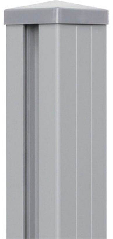GroJa GroJa mix-it Pfosten für Tore 240 cm 90 mm Silbergrau Aluminium - back view